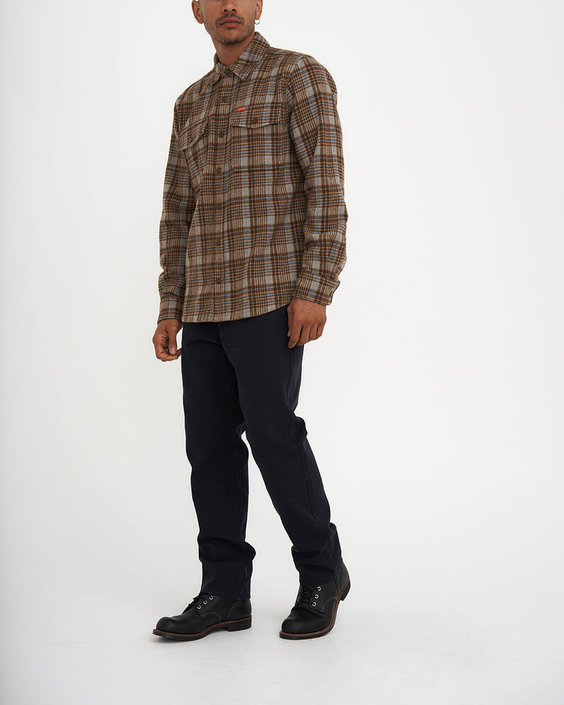 Kalyn Check Shirt - Brown Check - Menswear