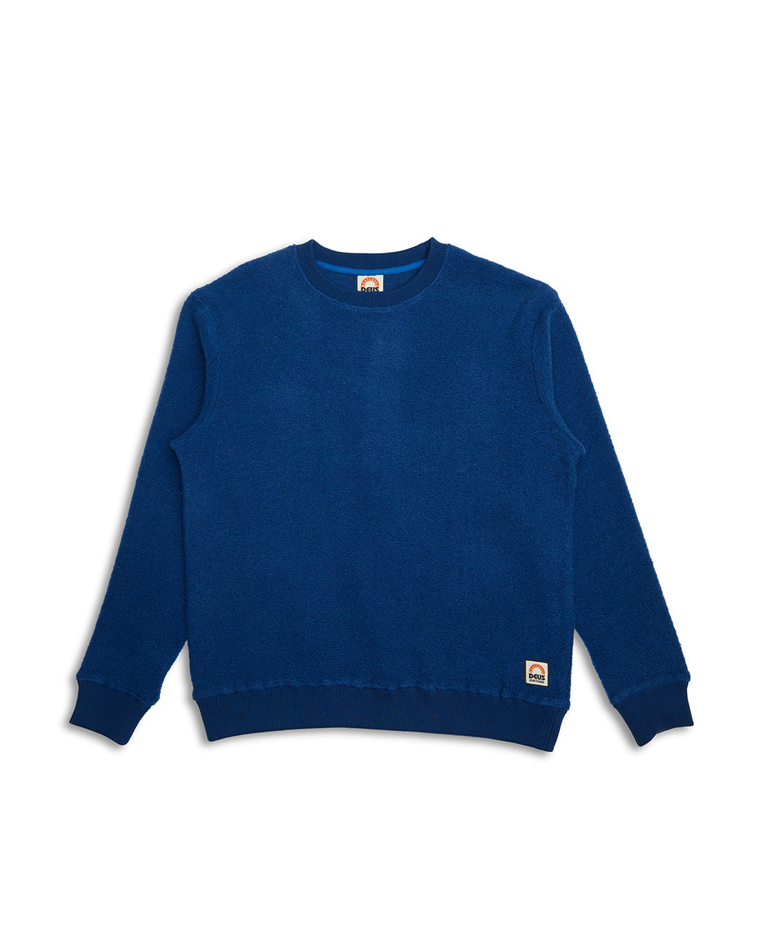 Reo Textured Fleece - Blue|Flatlay