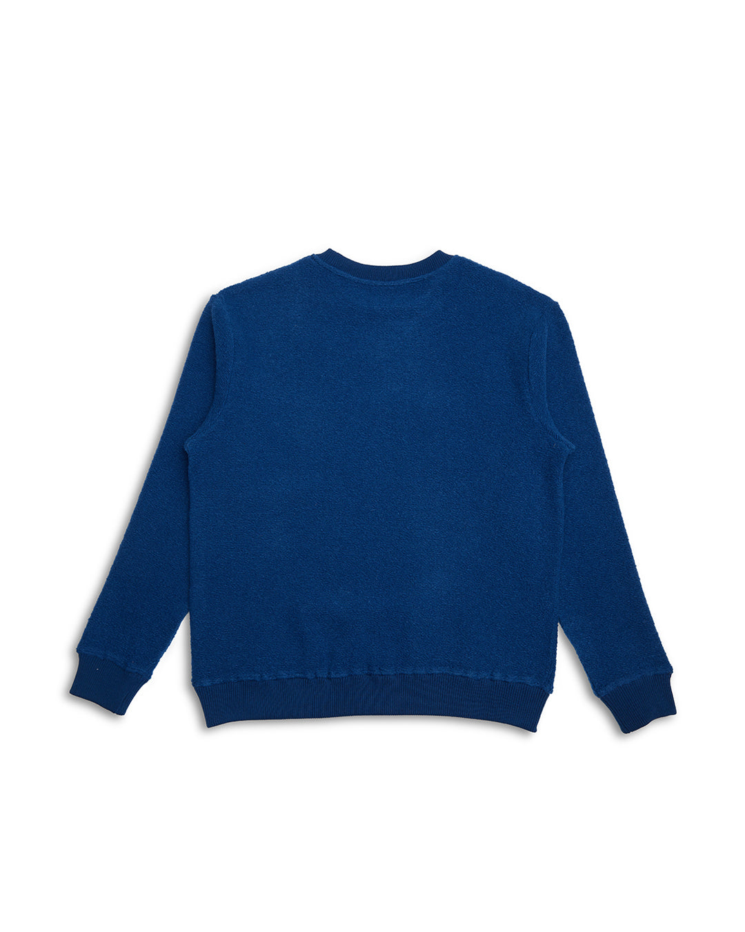 Reo Textured Fleece - Blue|Flatlay