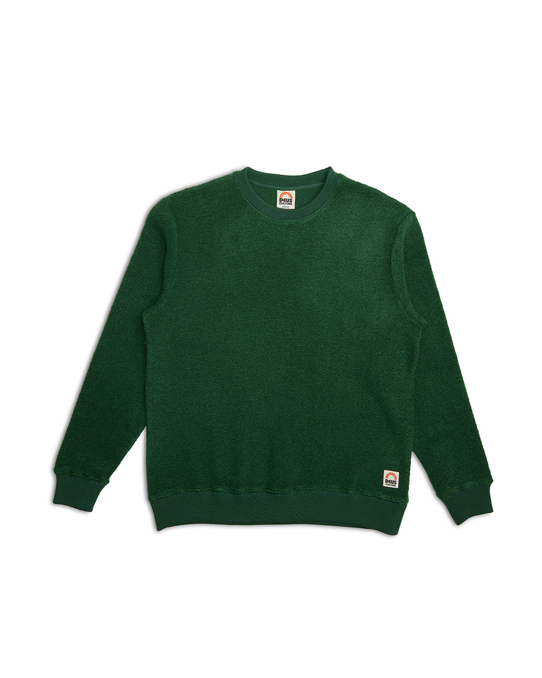 Reo Textured Fleece - Forest Green|Flatlay