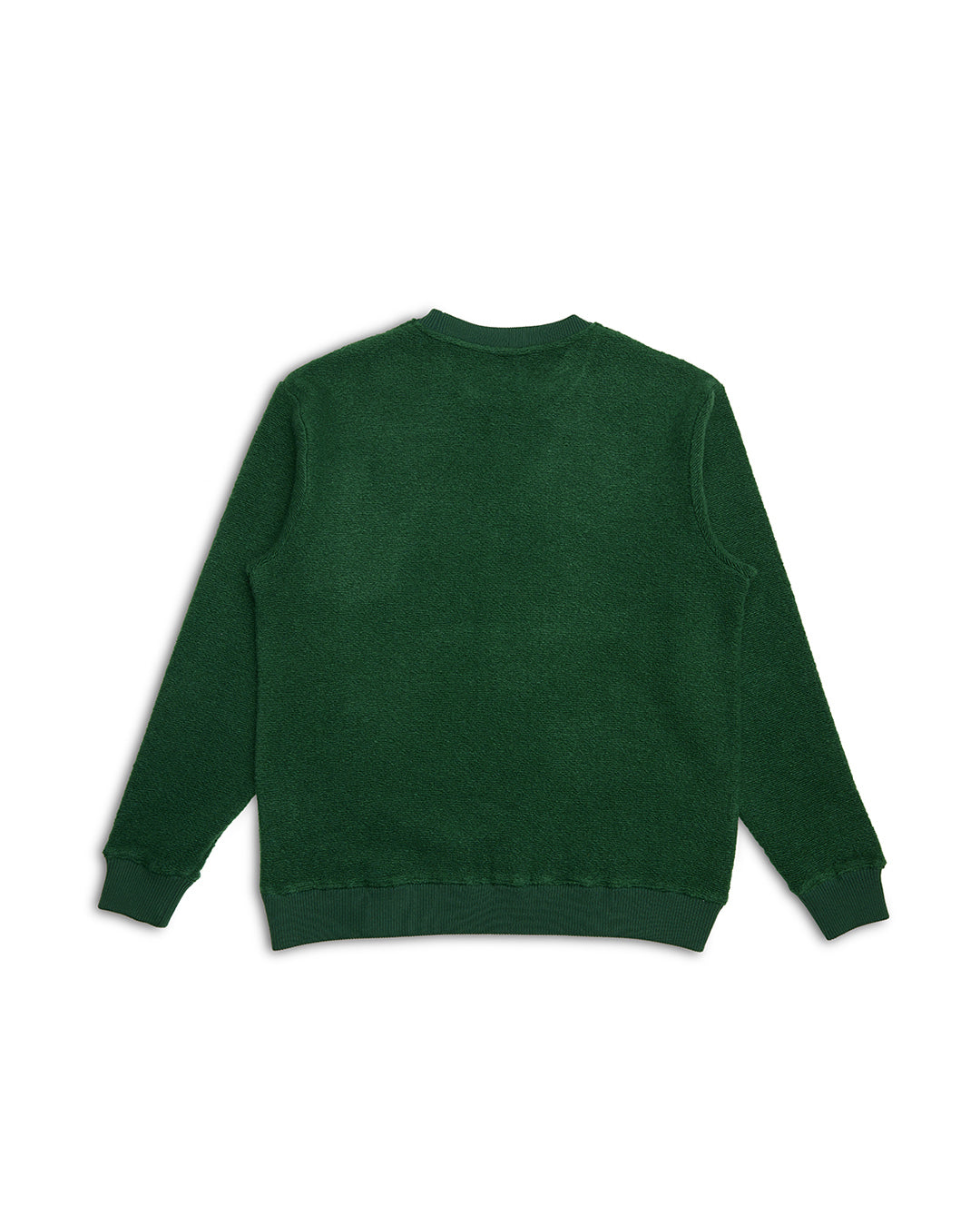 Reo Textured Fleece - Forest Green|Flatlay