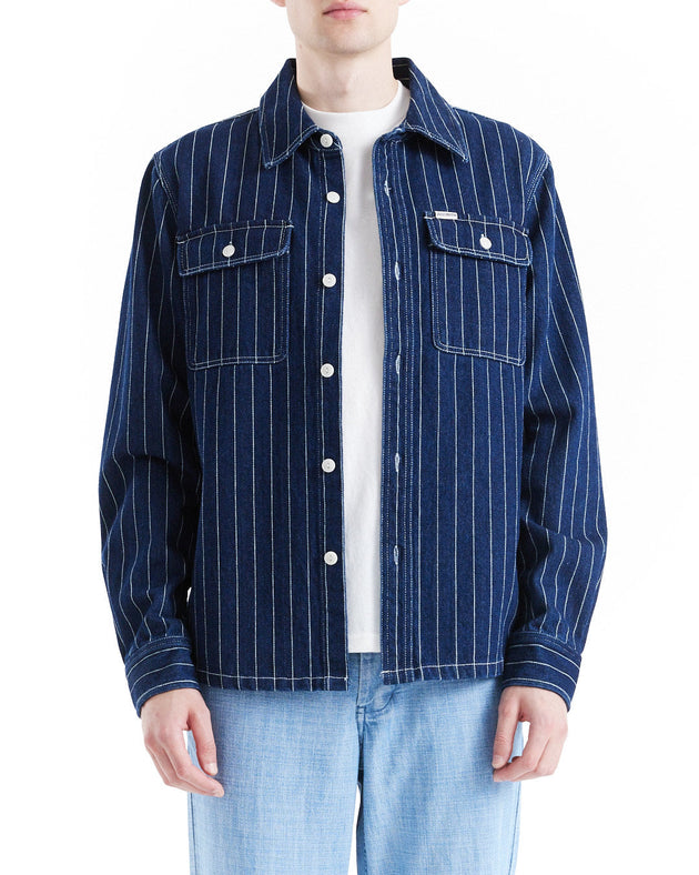 Vacay Stripe Denim Shirt