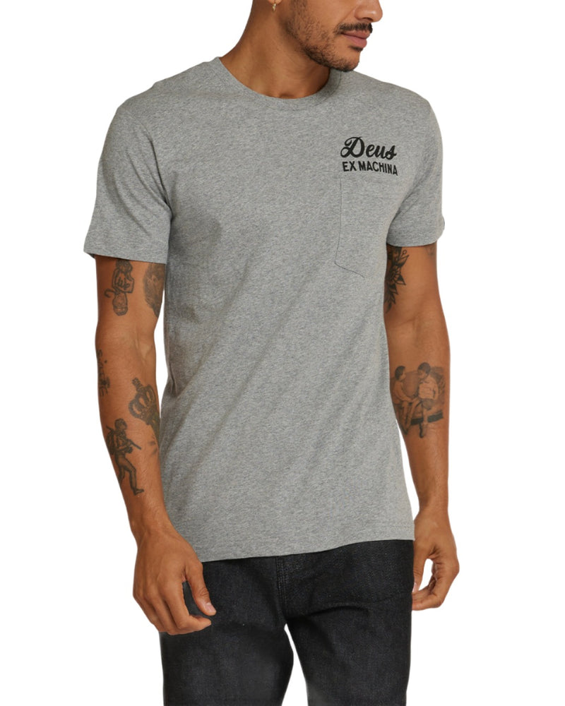 Deus Ex Machina Men's Berlin Address Pocket Tee - Black