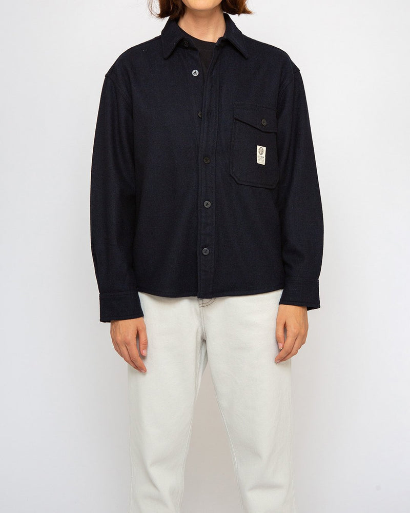 CPO Wool Shirt - Navy