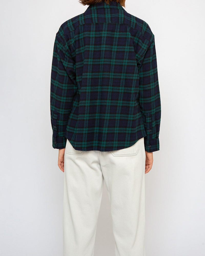 Flannel Check Shirt - Green Check