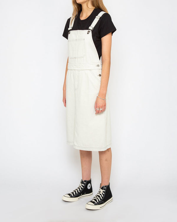 Overall Dress - Bleached White