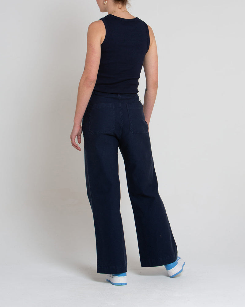 Maude Pant - Overdyed Indigo -